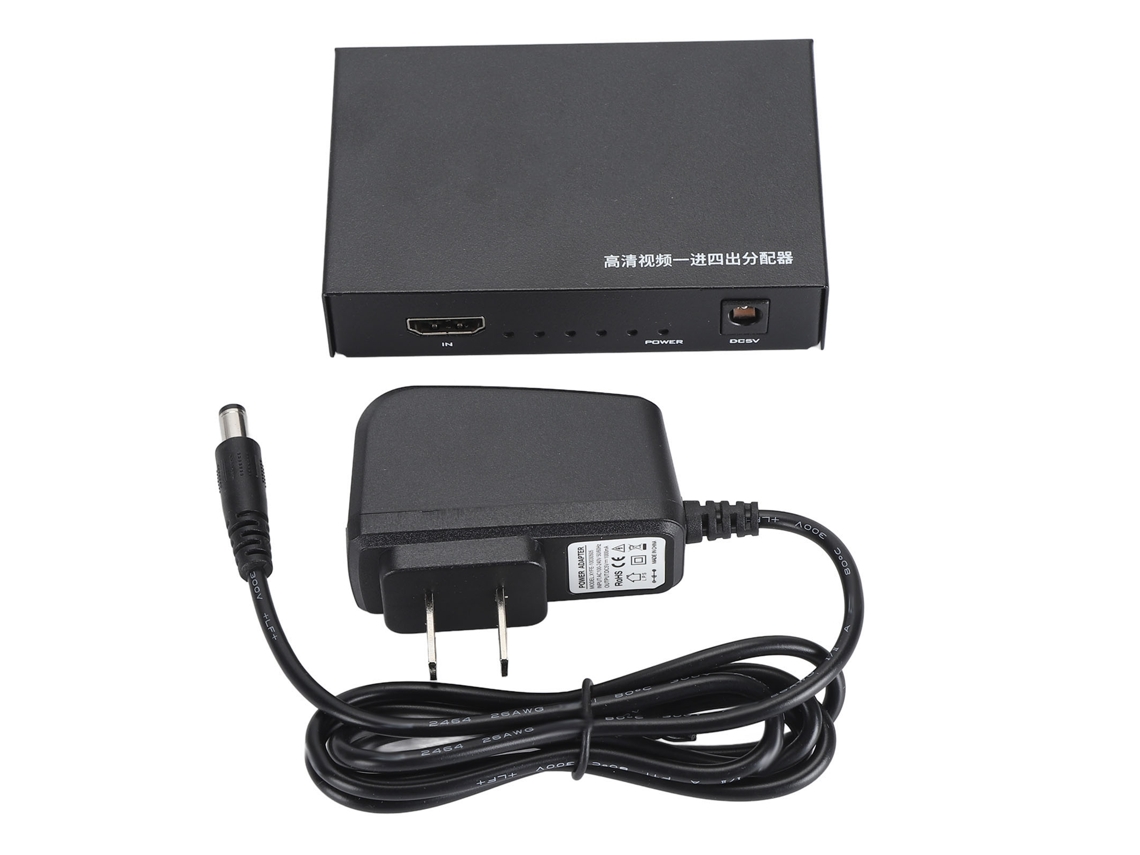 Divisor HDMI EOOCOO, 1 entrada para 4 saídas, Full HD