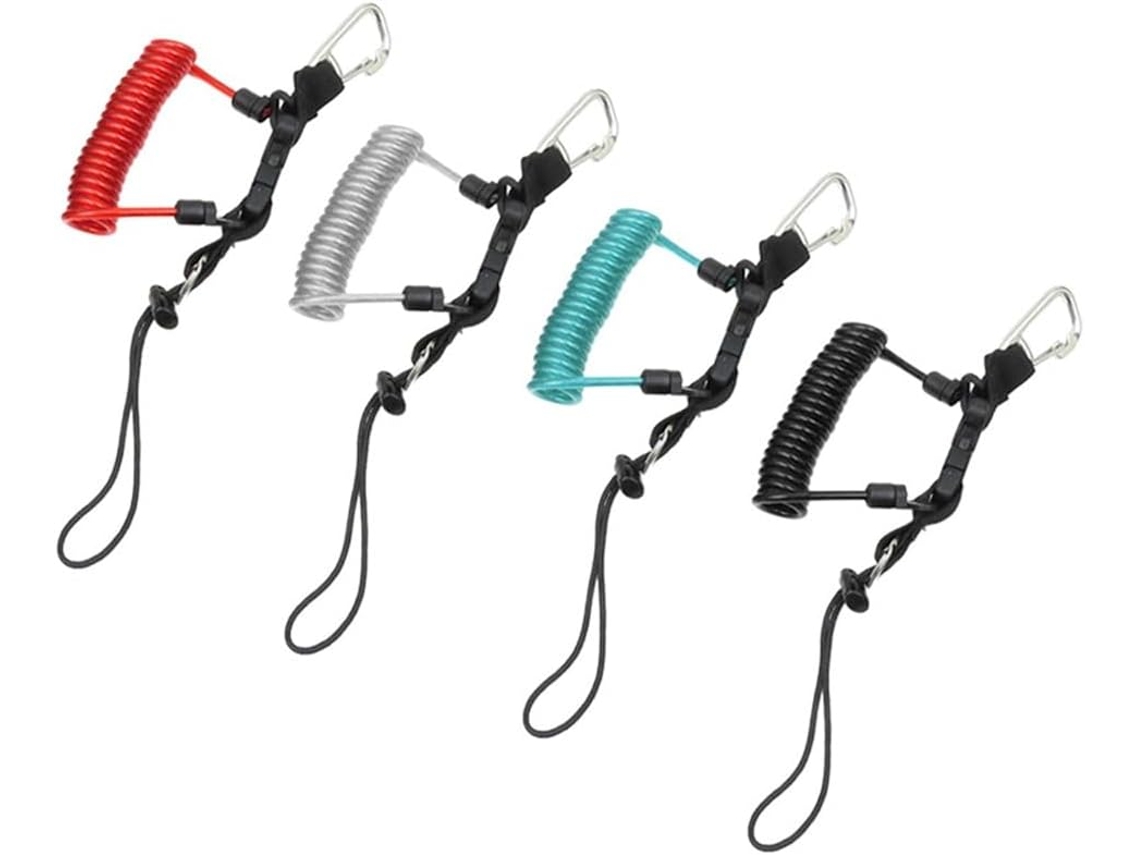 Juego De 4 Resortes Helicoidales Snappy Para Buceo Con Carcasa De Cámara De Buceo Con Anillo Y Linterna