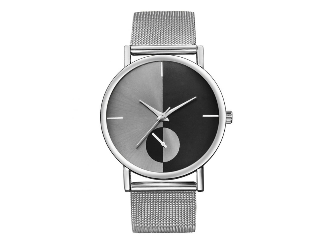 Reloj De Pulsera De Cuarzo Con Esfera Redonda Y Correa De Silicona, Con Diseño De Gato De Ojos Grandes Y Adorables (naranja).