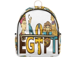 Mochila Cuero Tropicallife Estampado Del Antiguo Egipto Para Mujeres Niñas Niños Mochila Escolar Bolso Homb