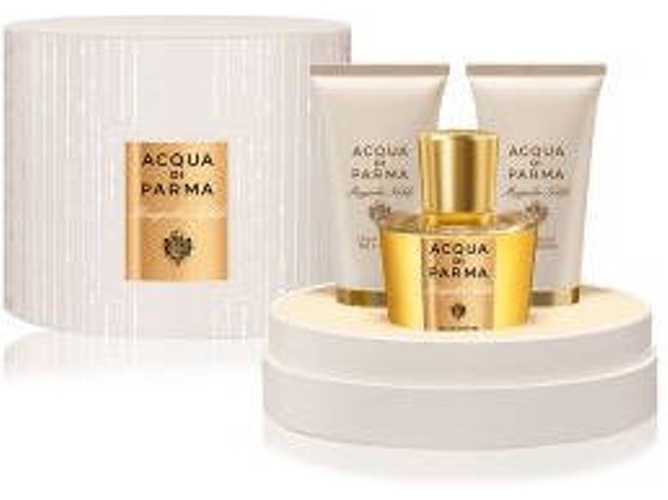Cofre ACQUA DI PARMA Le Nobili Magnolia Nobile Edt 100 ml Spray + Loción Corporal 75 ml + Gel de Ducha 75 ml