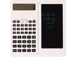 Calculadora Científica Calculadora Blanca Con Panel De Escritura Borrable, Funciona Con Energía Solar Y Batería, Adecuada Para Oficina Y Escuela