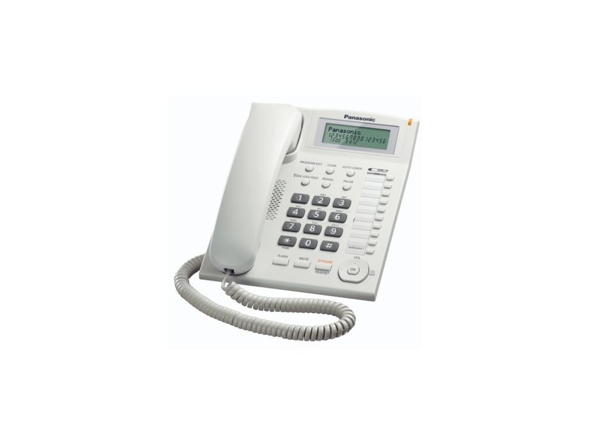 Teléfono Fijo PANASONIC KX-TS880EXW Blanco