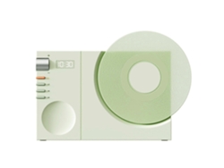 Altavoz tocadiscos de vinilo vintage, reloj digital inalámbrico Bluetooth, altavoz Bluetooth recargable por USB para el hogar D Chennnls
