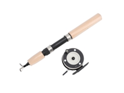 Combo de caña de pescar para pesca en hielo de 75 cm para invierno