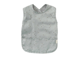 Babero para bebé, paño para eructar con bolsillo, sin mangas, impermeable, delantal lavable, delantal para bebés, babero para comer