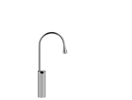 GESSI Goccia caño de lavabo versión alta, sin desag&uuml,e, 174 mm de proyección, caño giratorio 360 grados, 33858