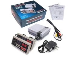 Mini consola de videojuegos doméstica NES, estilo retro clásico para dos jugadores FC (Famicom) - Diseño de cuatro botones/Estándar europeo (620 juegos integrados)