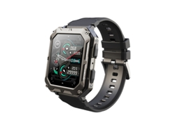 Smartwatch YIZHOOD TE636 Ip68 Impermeable 1.83 '' Rastreador de ejercicios táctico para Android Negro