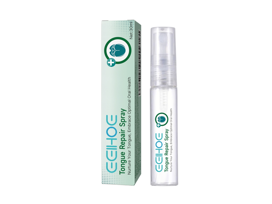 Spray De Reparación De La Lengua Eelhoe Para Clarear La Lengua, Aliviar La Sequedad, Raspones E Hinchazones, Cuidado Oral