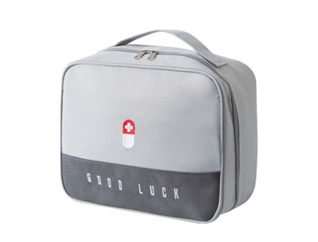 ELKUAIE Bolsa de medicina portátil para exteriores, bolsa de medicina portátil de gran capacidad, bolsa de medicina de tela para el hogar