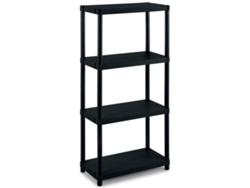 Estantería TERRY 1001610 Negro (60x30x132cm)