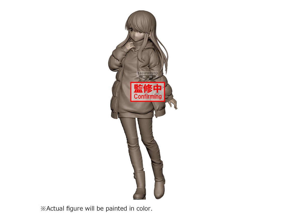 Figura de Rin Shima de Banpresto Laid Back Camp, 23 cm