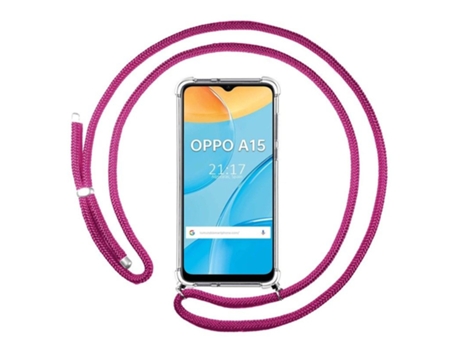 Carcasa Oppo A15 TUMUNDOSMARTPHONE Colgante Rosa