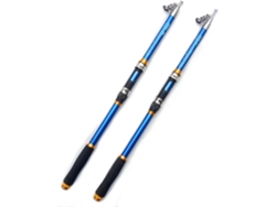 Caña De Pescar Telescópica Profesional Fibra Carbono 2,1 A 3,6 M, Accesorio Portátil Para Spinning, Ideal V...