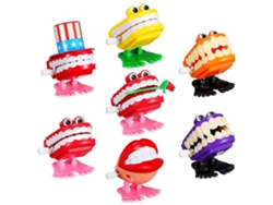 7 Piezas De Juguetes De Cuerda Para Caminar Con Dientes, Decoración De Navidad Y Halloween, Regalo Para Niños