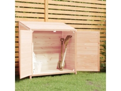 Caseta de jardín de madera maciza de abeto de 102 x 52 x 112 cm LOVELY HOME