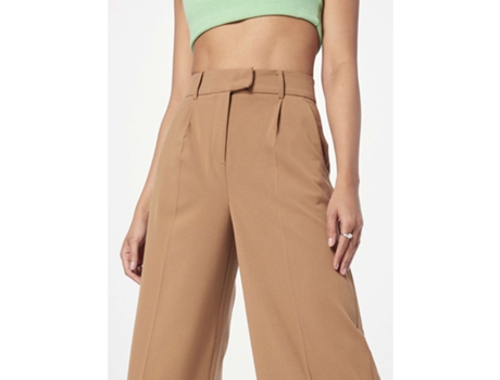 Pantalone B.YOUNG Plisados Danta para Mujer (36 - Marrón)