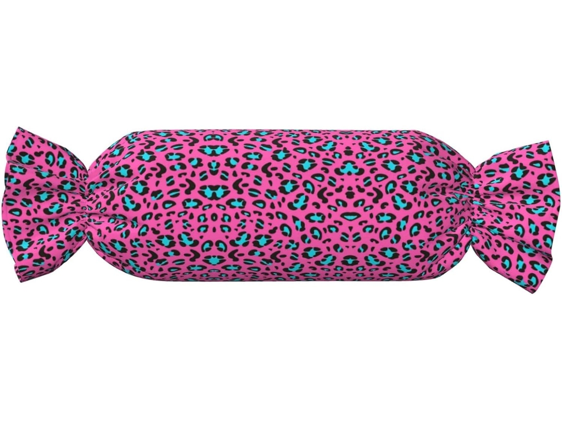 Almohada Cilíndrica Forma Caramelo Felpa Poliéster Espuma Viscoelástica Resistentes Ajustable Fácil Soporte