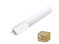 Pack 30 Tubos Led T8 Smd2835 Cristal - 9W - 60cm Conexión Dos Laterales Frío LEDBOX