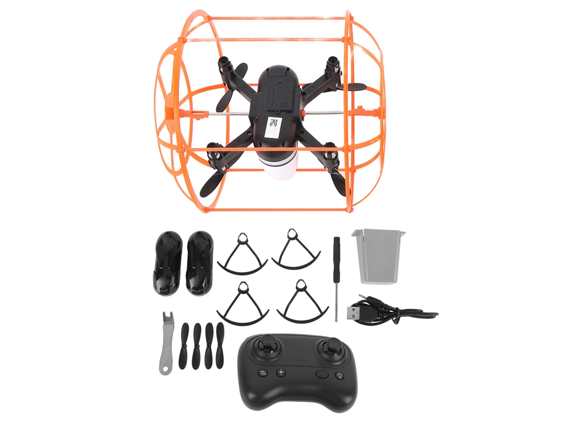 Dron De Control Remoto De 6 Canales Con Sistema De Seguridad Y Diseño Para Trepar Paredes.