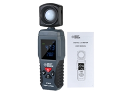 Medidor De Lux Digital Smart Sensor St9620 Con Pantalla Lcd, Rango De 1 A 200000 Lux, Iluminómetro Portátil Con Funciones Max/min Y Apagado Automático.