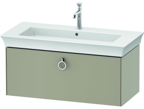 DURAVIT Tulip blanco, mueble de lavabo colgado en la pared, ancho 984 x fondo 458mm, con 1x extraíble, con tirador, WT42520