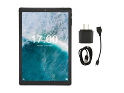 Tablet de 10 pulgadas con 128 GB ampliables, Octa Core, 3G, Wi-Fi y Android 11 Negro Dorado Claro