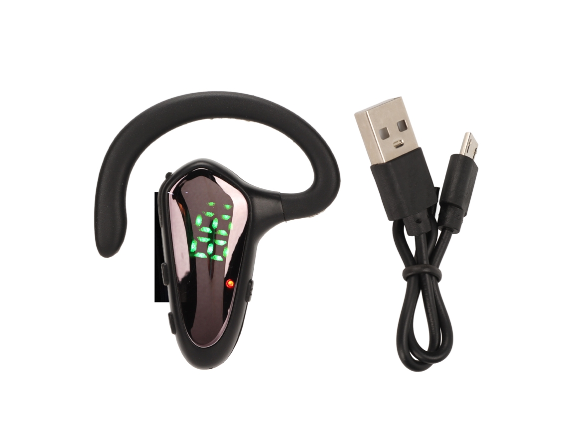 Auriculares Inalámbricos Bluetooth Con Cancelación De Ruido Y Gancho Para La Oreja, Ideales Para Deportes Y Uso En La Oficina.