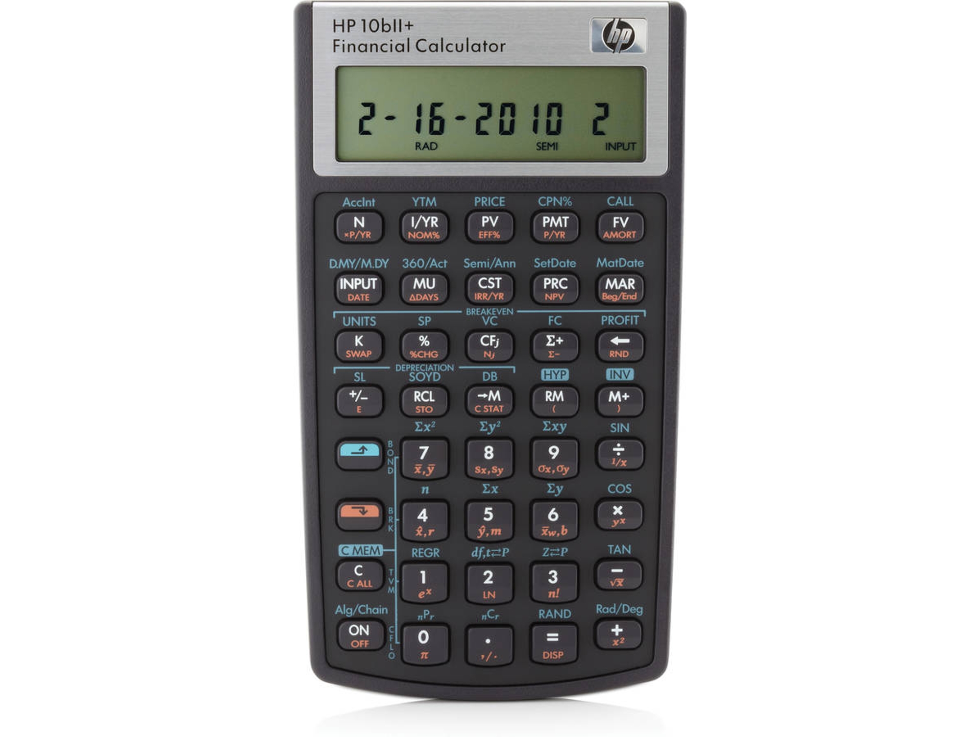 Calculadora Financiera HP 10bII+ Negro