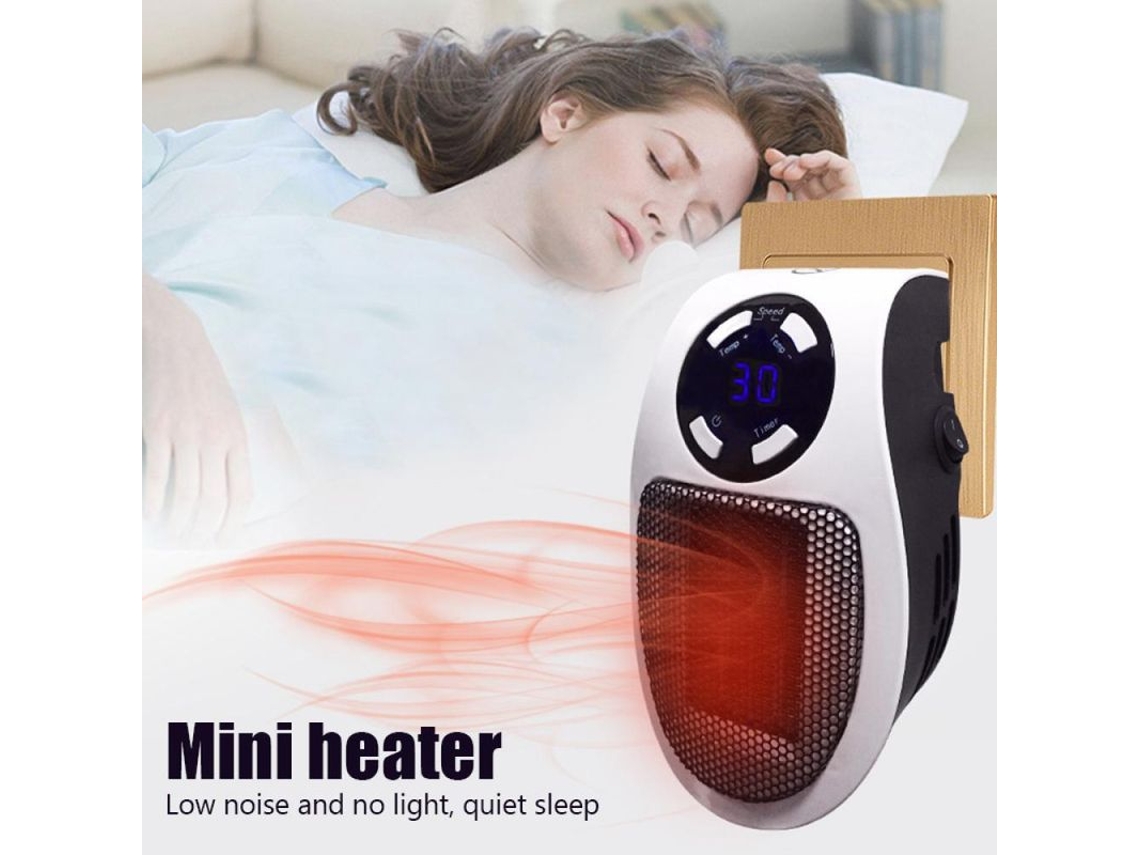 Calefactor Eléctrico Portátil Para Invierno, Bajo Consumo, Mando A Distancia, Enchufe Europeo, 15-32℃