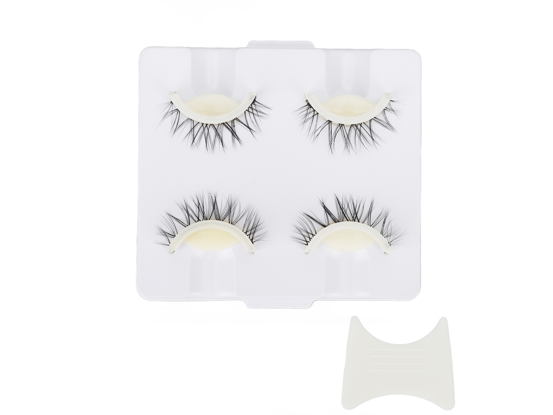 2 Pares De Pestañas Postizas 3d Reutilizables Con Adhesivo, No Requieren Pegamento, Son Cómodas Y De Aspecto Natural.