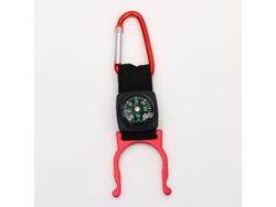 Gancho con brújula y clip fijo para botella, mosquetón de escalada, accesorio práctico para acampar, senderismo y actividades al aire libre, STELASPLEN duradero
