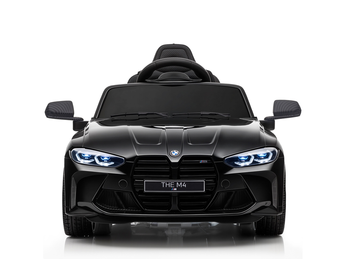 Coche Eléctrico Infantil Bmw M4 12v Mando Claxon Faros Negro