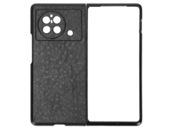 Capa Protetora De Pu Para Vivo X Fold Capa De Telefone Móvel Dobrável Resistente A Arranhões Preta