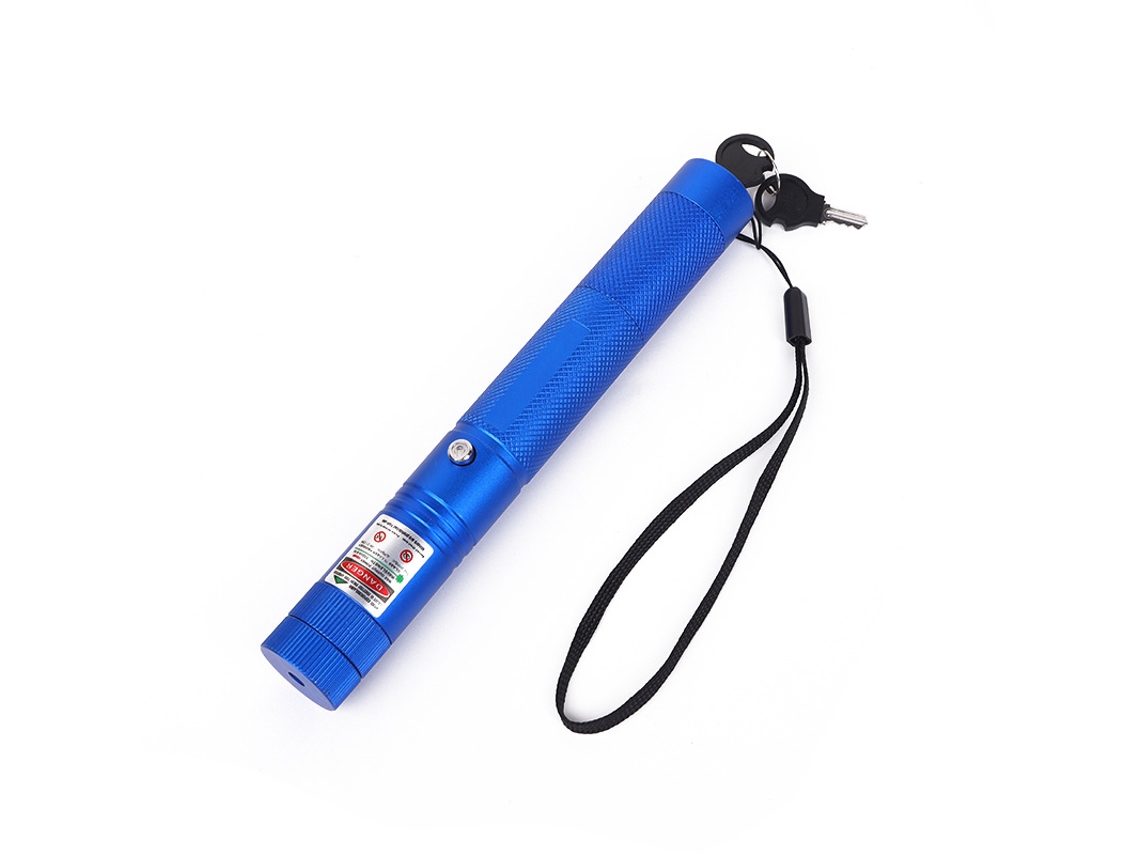 Puntero Láser Linterna De Luz Fuerte Enseñanza Bolígrafo Puntero De Largo Alcance CHRUI 303 Azul
