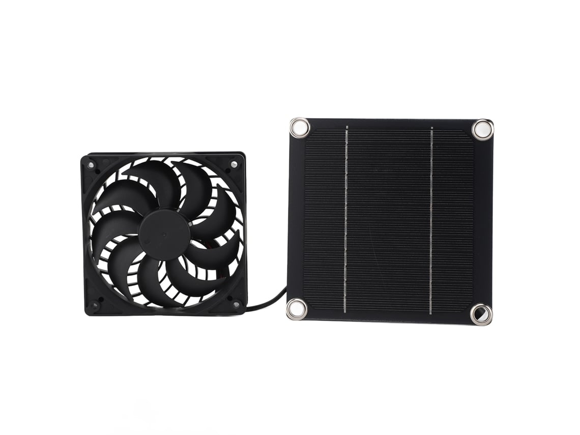 Kit De Panel Solar De Silicio Monocristalino De 5w Y 5v Con Ventilador De Extracción Solar.