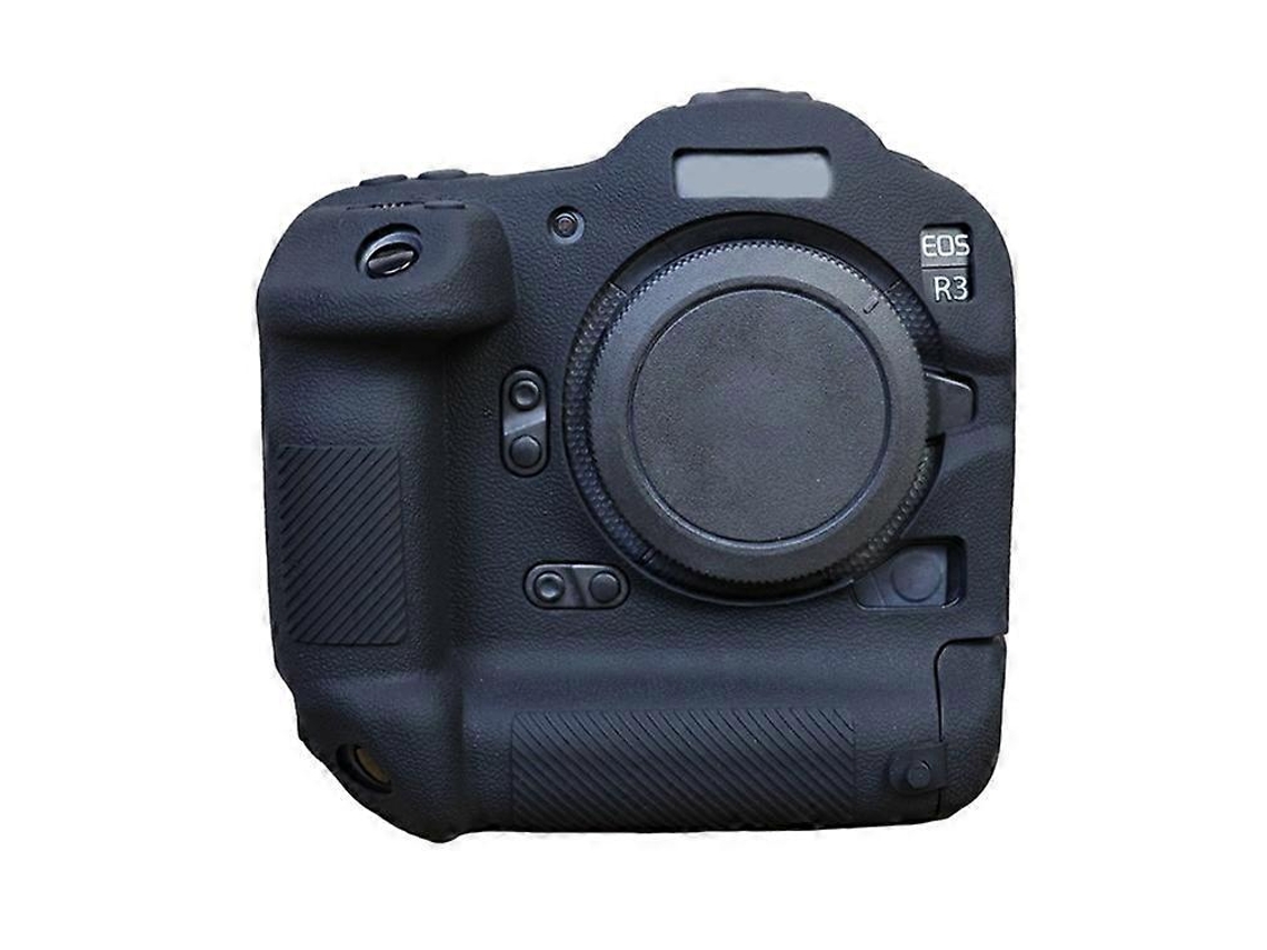 Funda protectora de silicona flexible con protección contra caídas, compatible con la cámara Canon Eos R3, funda antiarañazos y anticaídas Facpoet