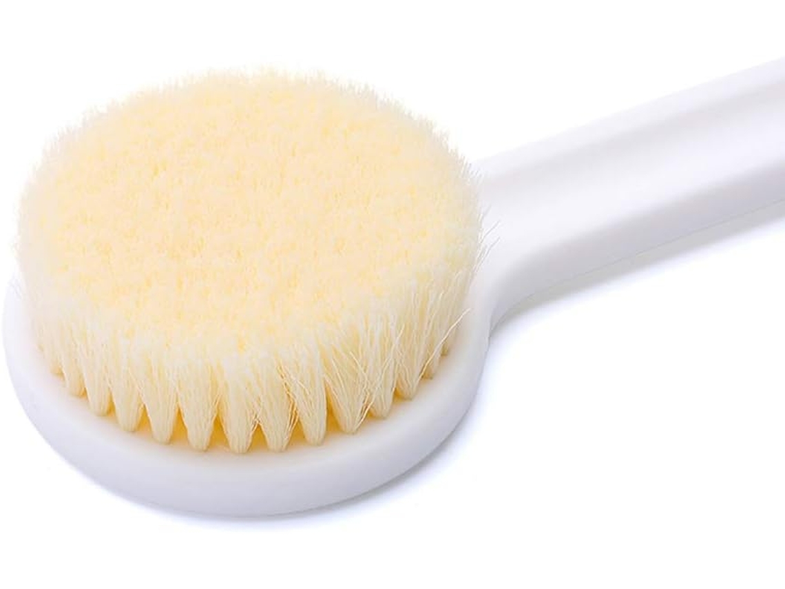 Cepillo Corporal Y De Ducha Con Mango Largo, Cerdas Supersuaves Y Función De Masaje.