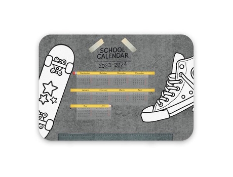 Tapete de escritorio Skates SOKIOS 48X48 cm