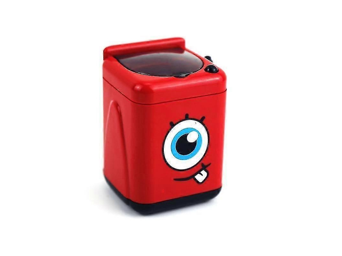 Mini lavadora eléctrica para brochas de maquillaje, limpiador de juguetes rojo para un cuidado rápido y sencillo de las brochas Rosewell
