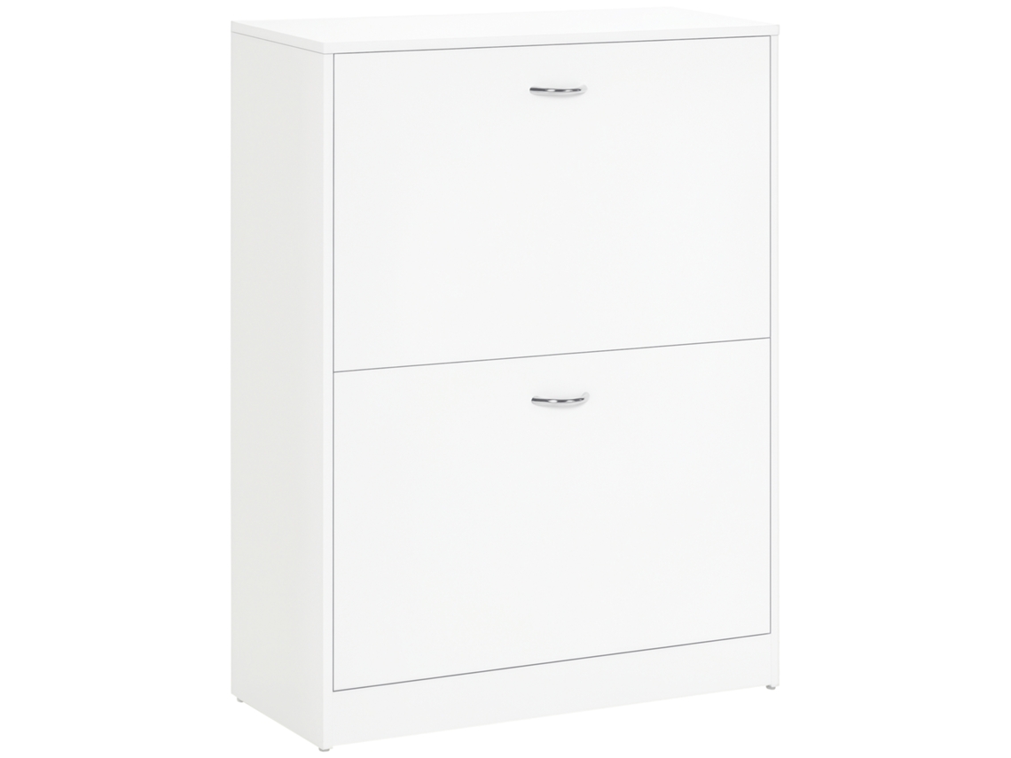 VPMKP - Zapatero Homcom 60x24x80 cm 2 puertas abatibles blanco PMM CAPITALI
