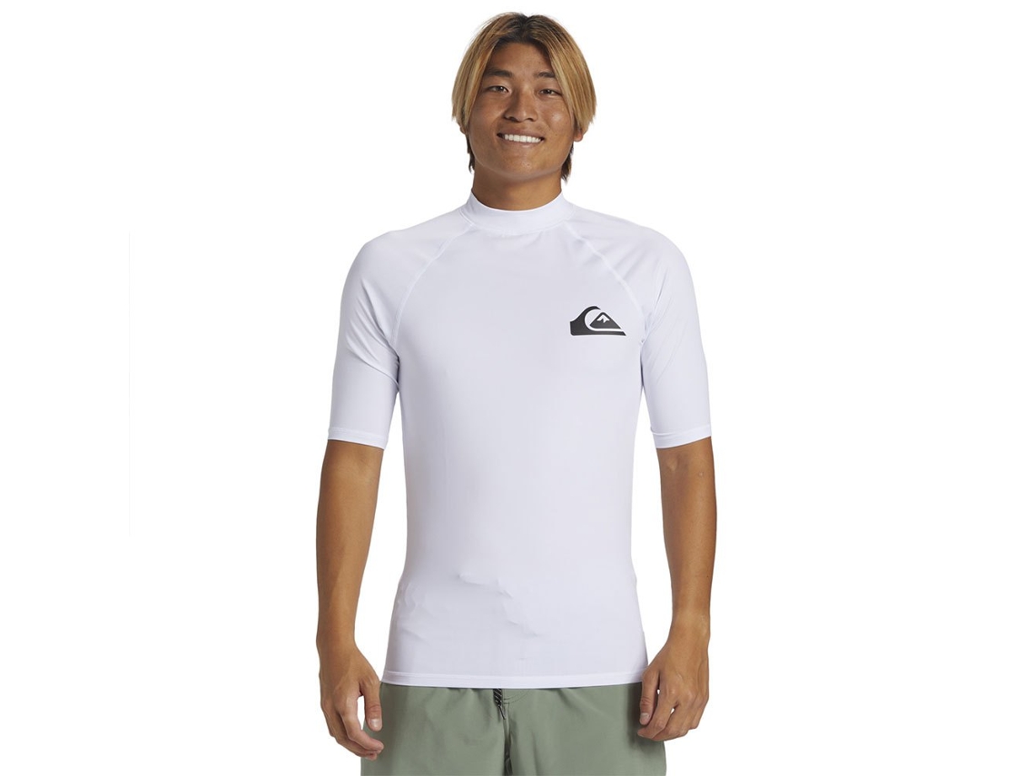 Camiseta de Manga Curta Uv Upf50 Branco Mquiksilver