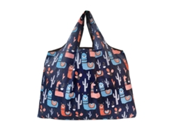 Bolsa de compras reutilizable Qinghai con estampados exclusivos, plegable, portátil, de gran capacidad e impermeable, en tela Oxford. GOKOCO
