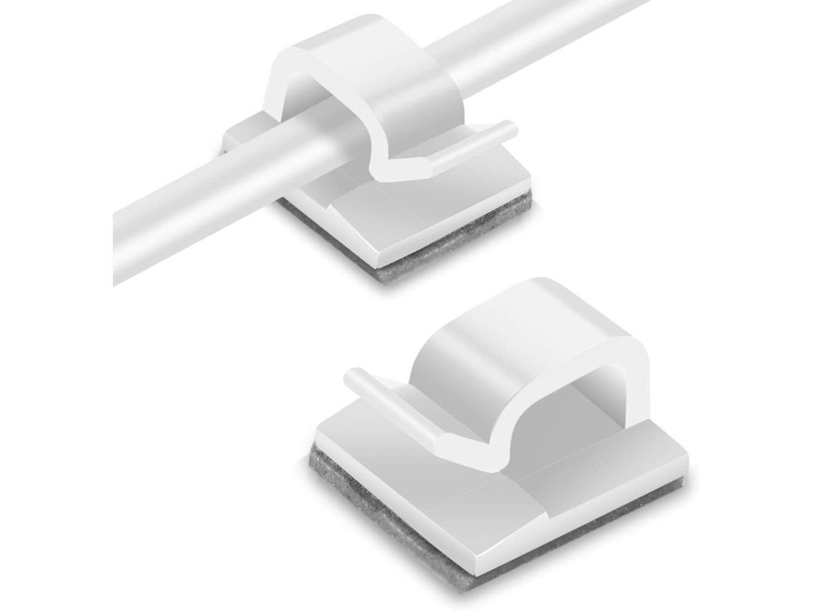 120 Clips Para Cables, Abrazaderas Autoadhesivas Para Cables, Organizadores De Cables Y Alambres.