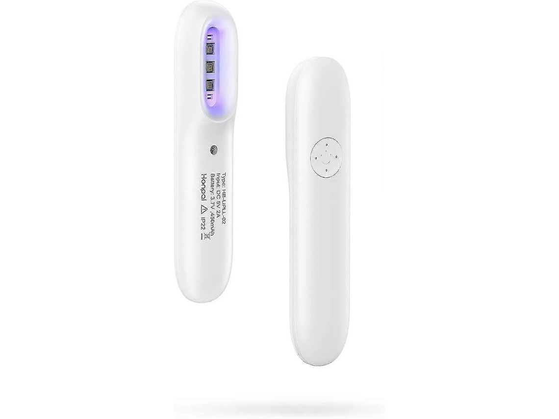 Lámpara de esterilización LED GOKOCO Mini de 311 nm, lámpara de fototerapia UV portátil con gafas de seguridad y temporizador.