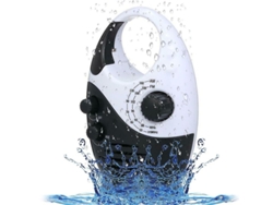 Radio De Ducha Impermeable, Volumen Ajustable Con Botones Am/fm, Altavoz Inalámbrico Con Asa Superior Para El Baño.