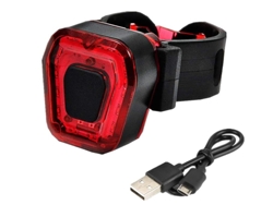 Luz Trasera Bicicleta 14led 5modos Ipx8 Negro Yizhood