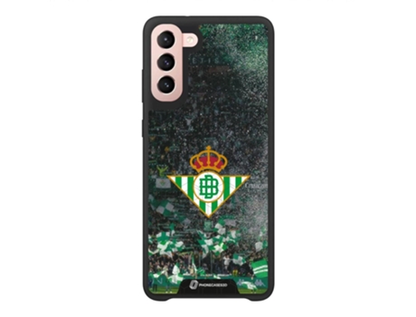 Funda Móvil Oficial Real Betis Fc para Samsung Galaxy S22 PHONECASES3D Piel Sintética Negro