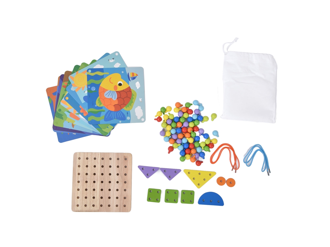 Mali brinquedo de Arte com Botões Musthroom Nali Puzzle Tabuleiro de Pinos para Crianças 3+ Educação Infantil